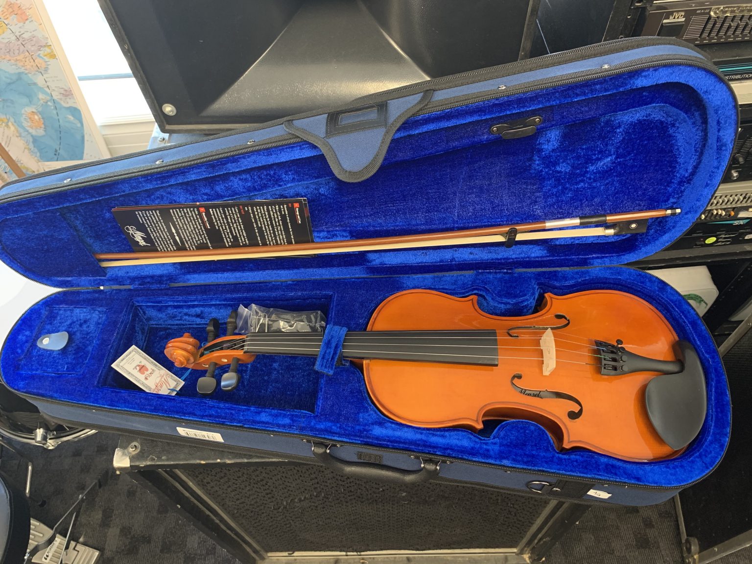 A Menzel Violin with case and bow various sizes Lillo's School of